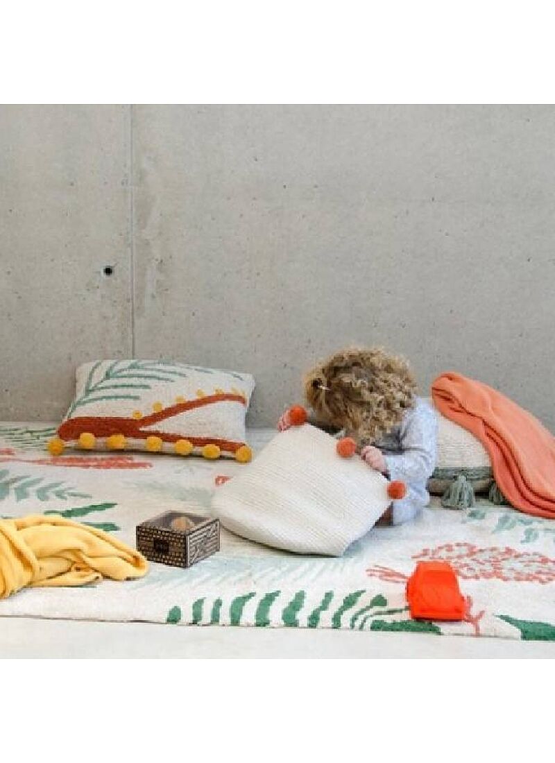 BASKET BUBBLY NATURAL-TERRACOTA (30X30)