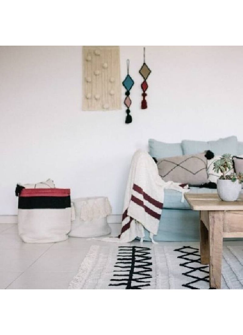 BASKET BAZAAR AUBERGINE (35X50)