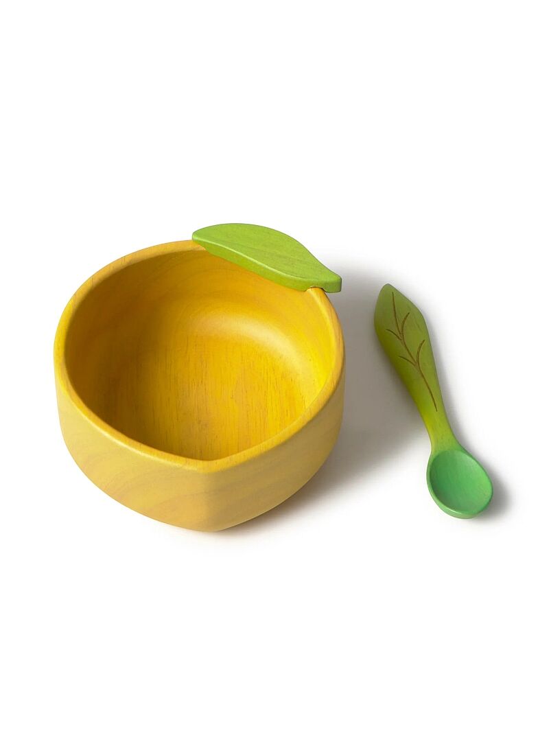 SET BOWL & SPOON LEMON