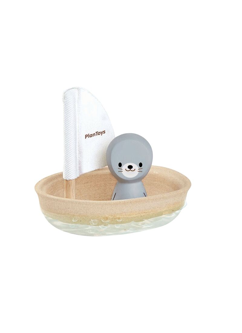 WOODEN SAILING BOAT-SEAL