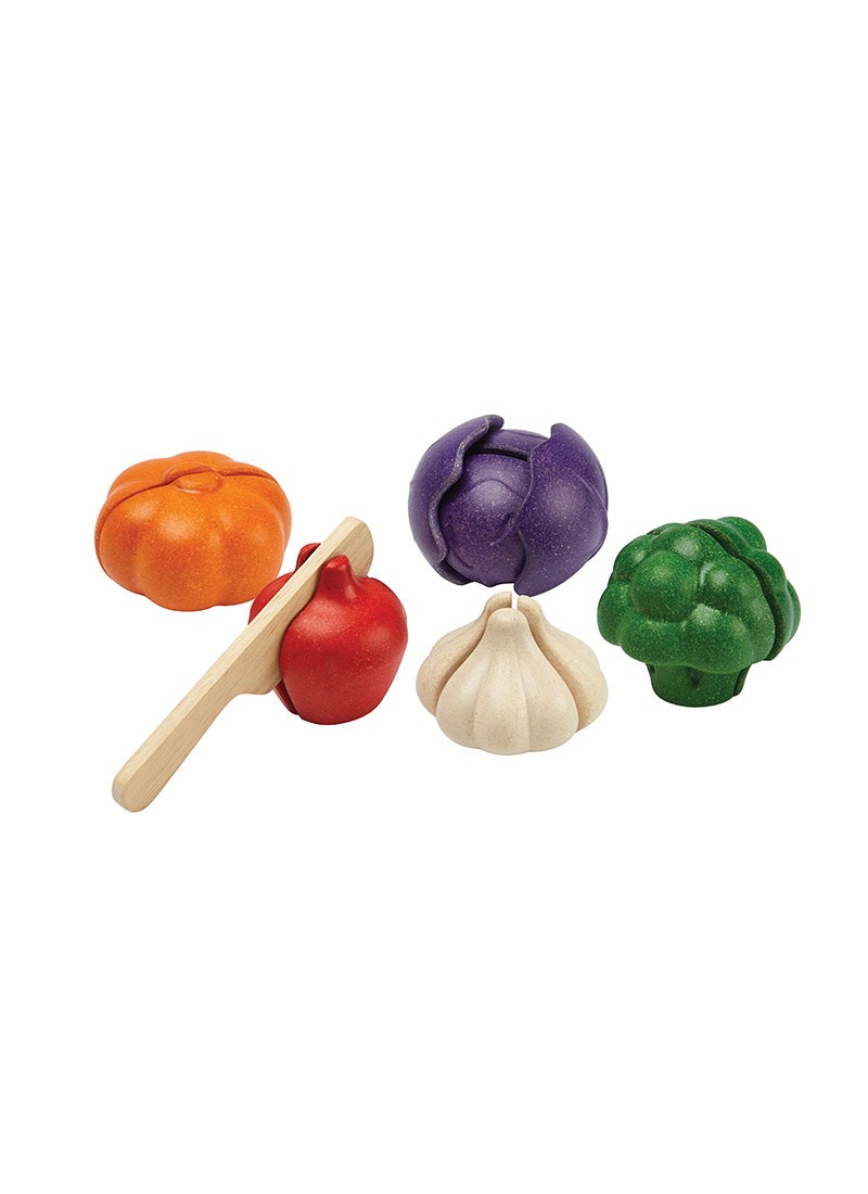 WOODEN VEGGIES SET