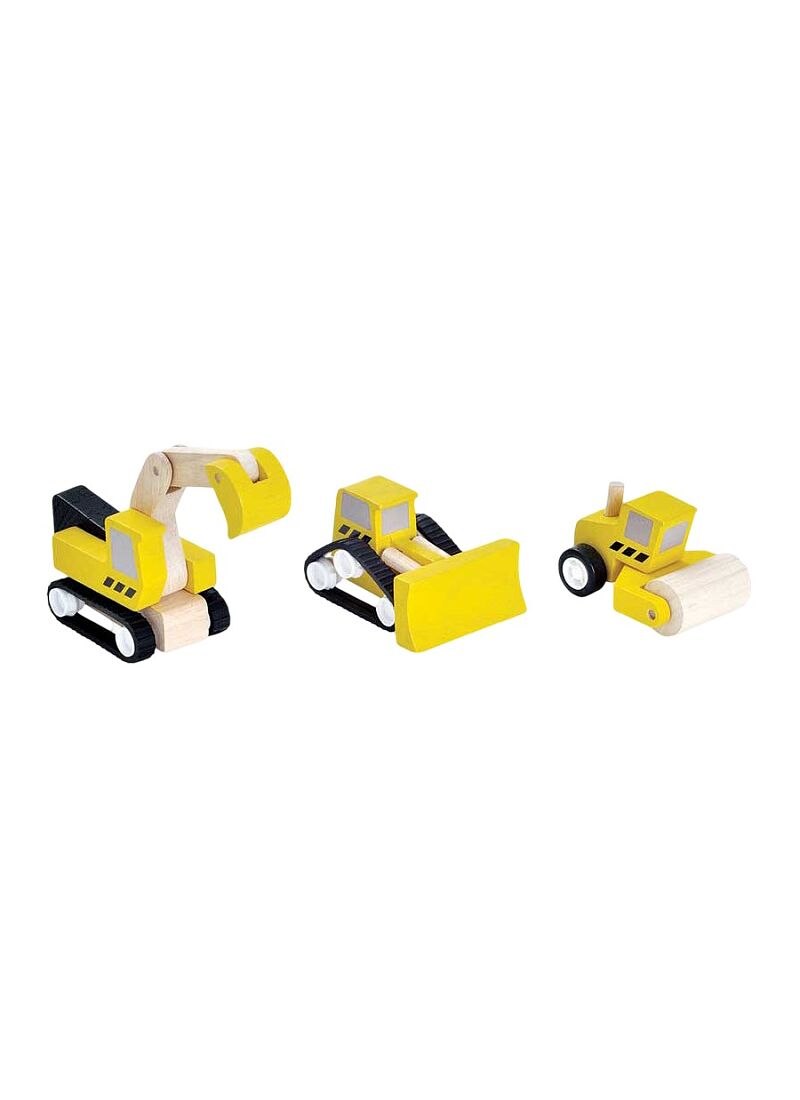 WOODEN ROAD CONSTRUCTION SET