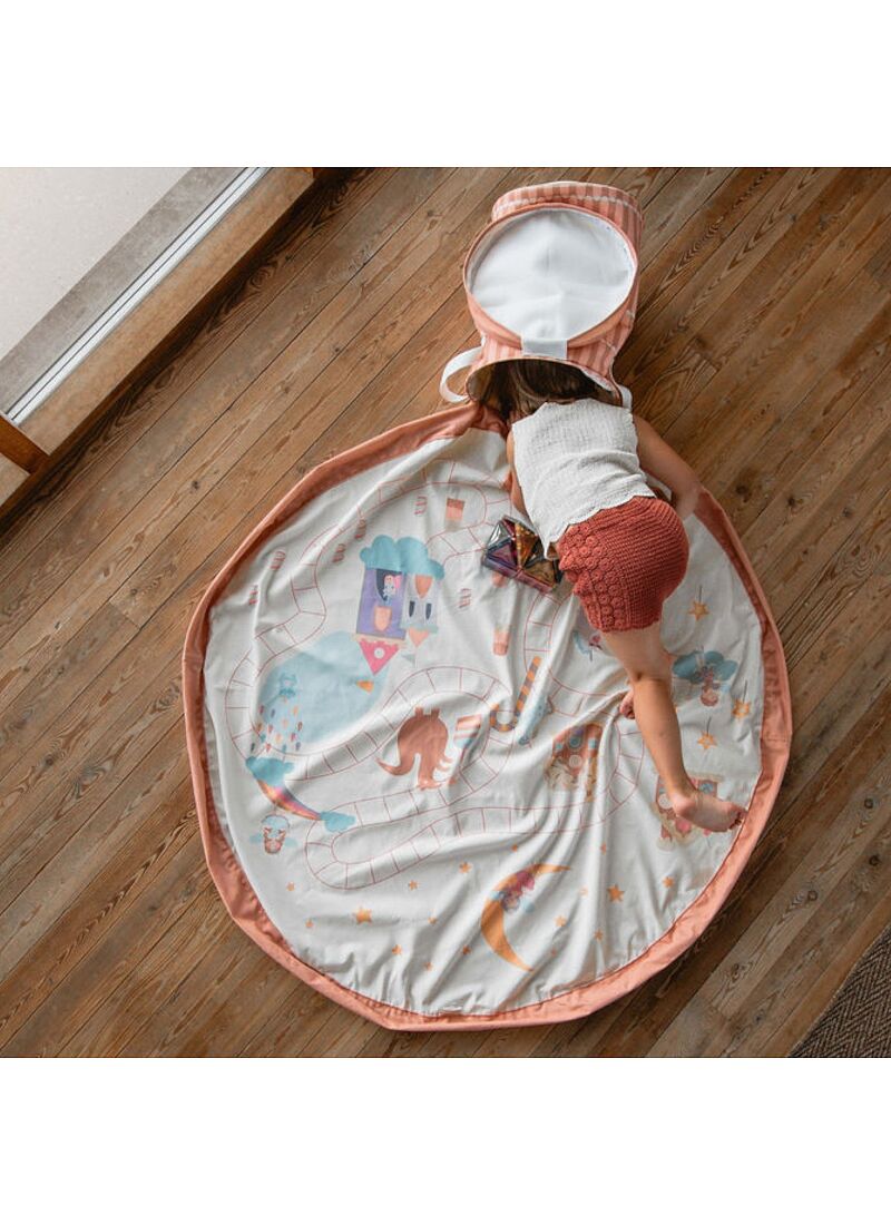 PLAYMAT-STORAGE BASKET PRINCESSES 