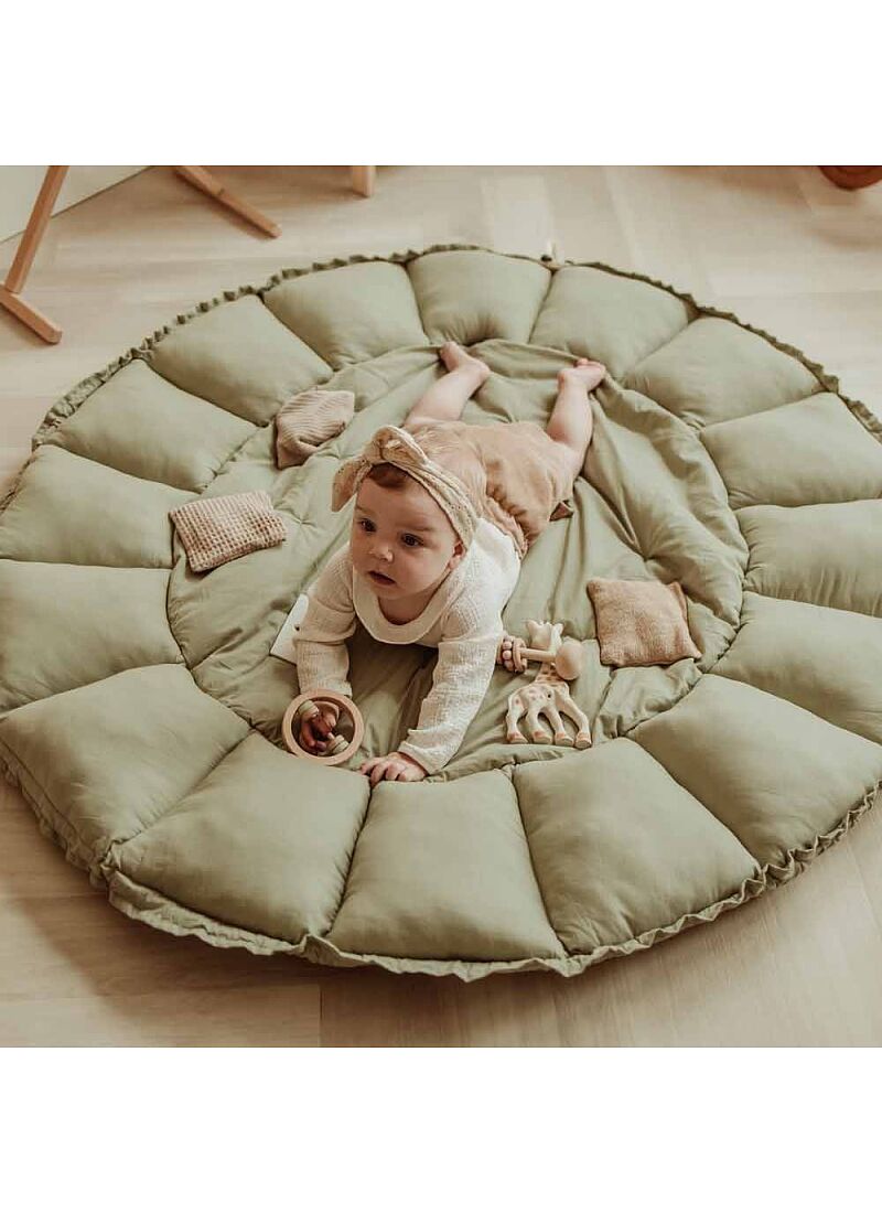 PLAY MAT-BABY NEST BLOOM MEADOW GREEN