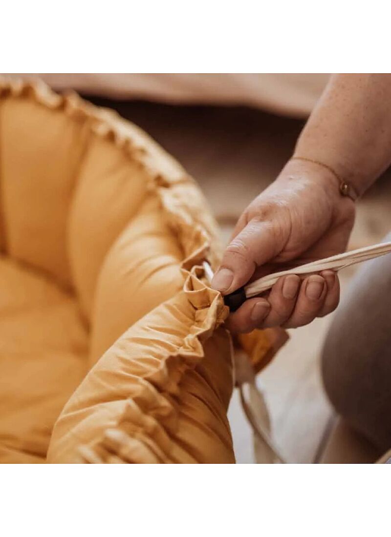 PLAY MAT-BABY NEST BLOOM MUSTARD