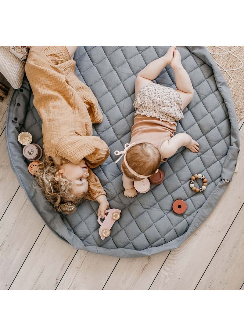 PLAY MAT-STORAGE DUSTY BLUE