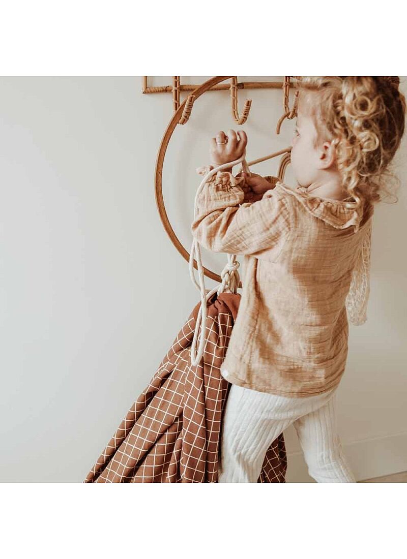 PLAY MAT-STORAGE ORGANIC GRID BROWN