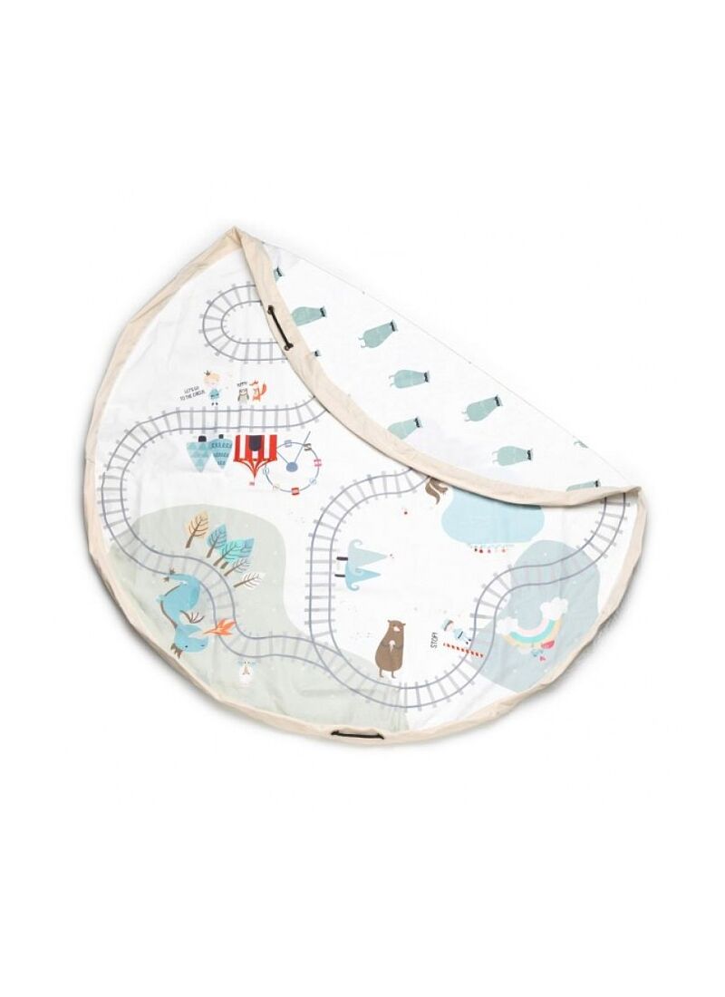 PLAY MAT-STORAGE BAG TRAINMAP-BEARS