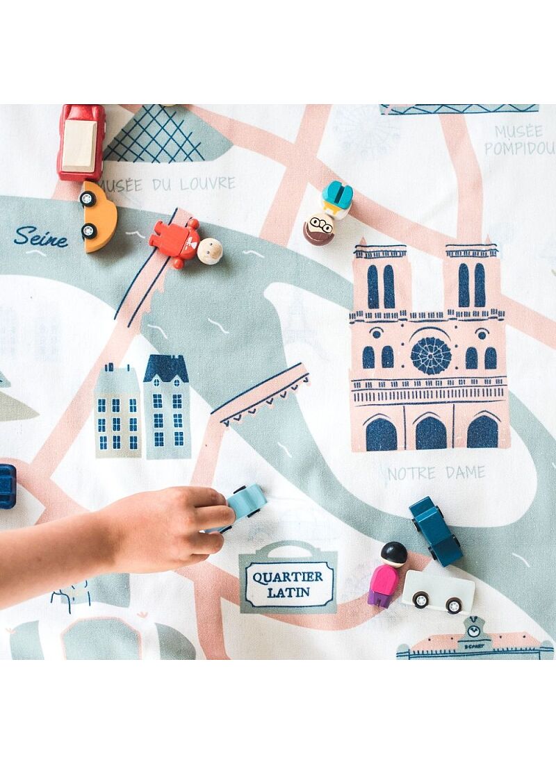 PLAY MAT-STORAGE BAG PARIS MAP