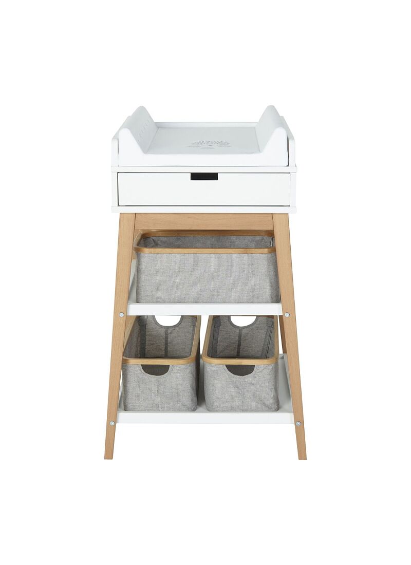 CHANGING TABLE WITH DRAWER HIP WHITE/NATURAL