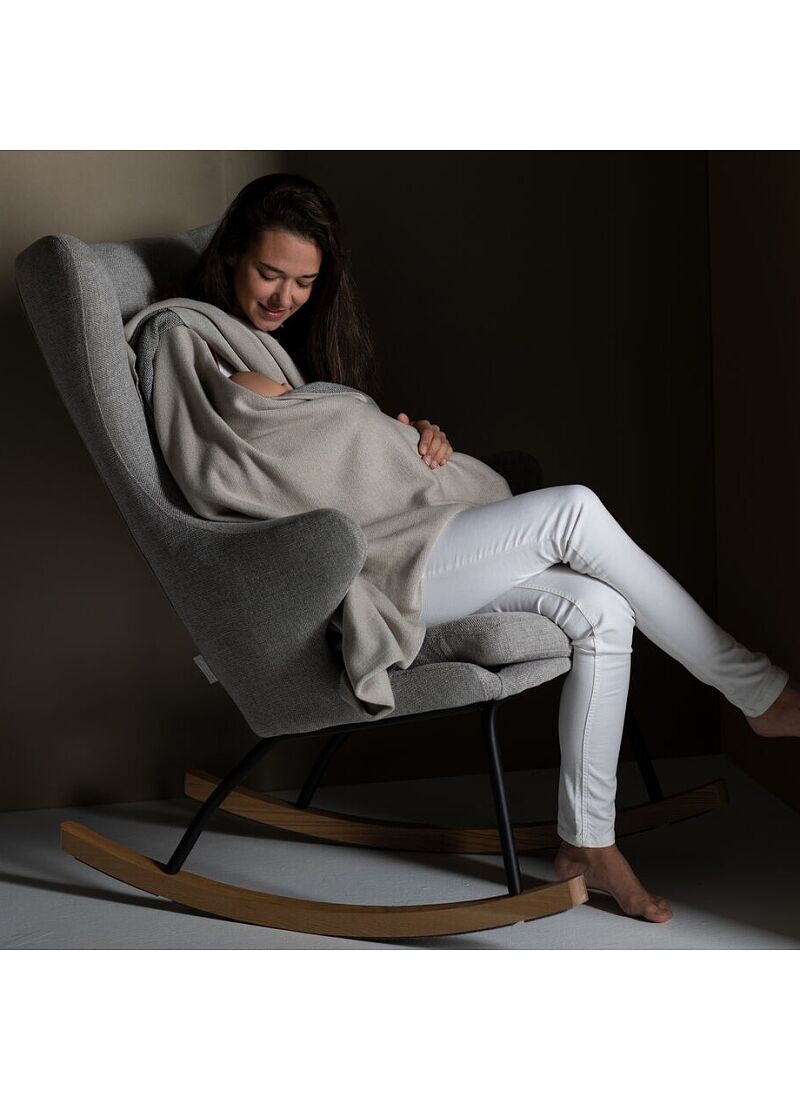 ROCKING ADULT CHAIR DE LUXE SAND GREY