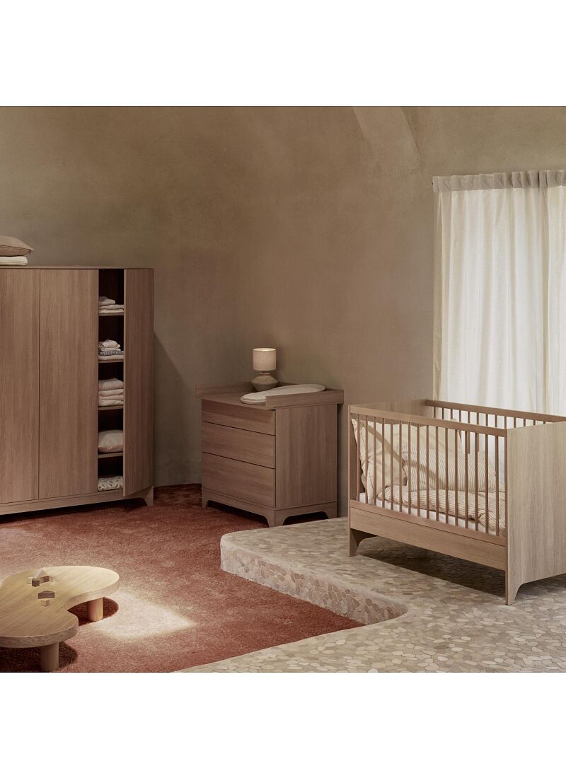 CRIB, DRAWER AND EXTENSION CHANGER UNIT SET TSUGI HONEY ASH