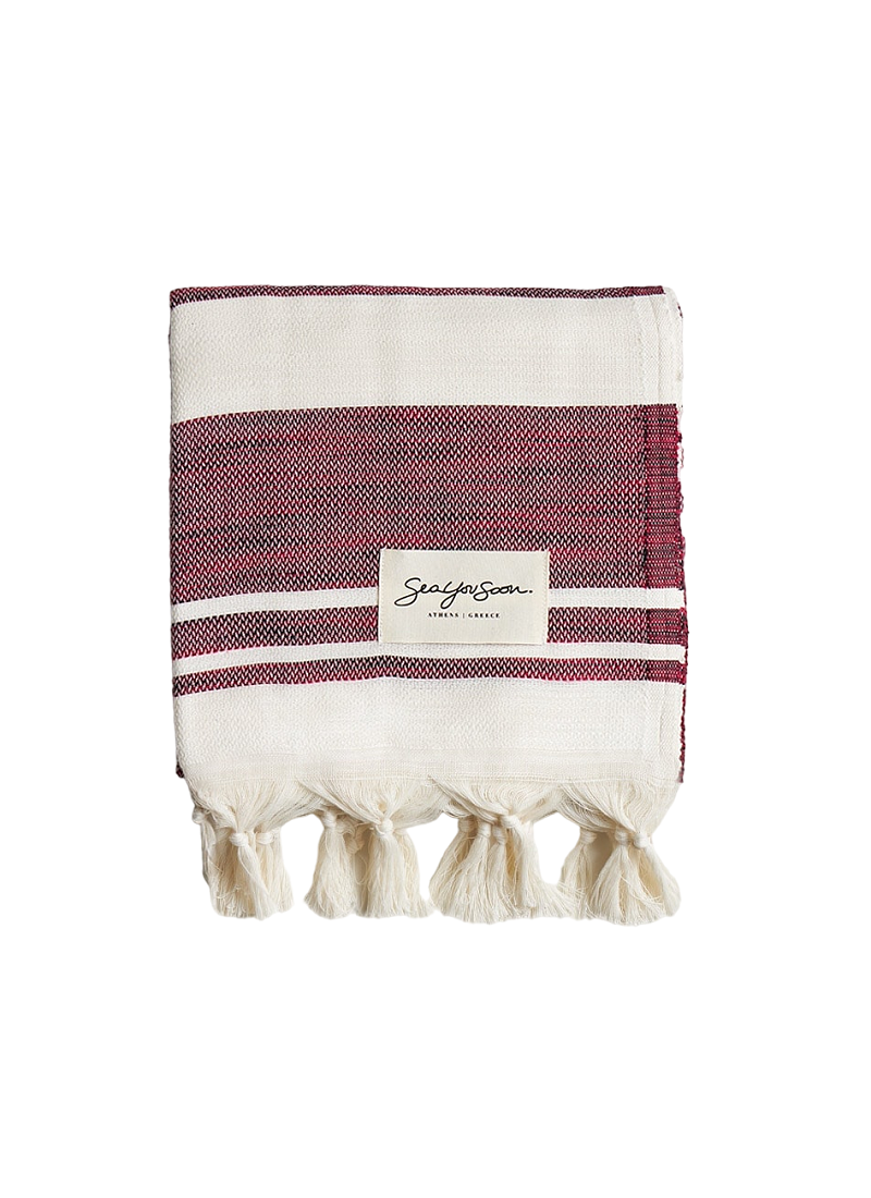 BEACH TOWEL SOLETO CHERRY