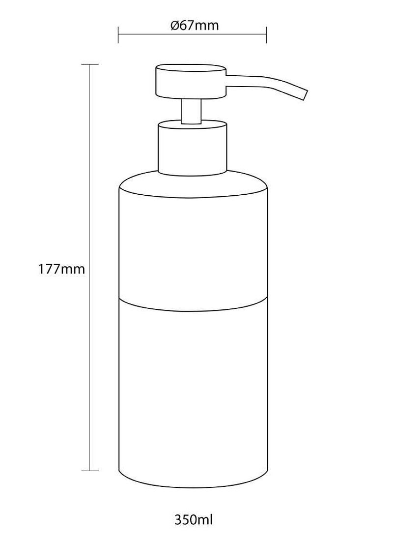 SOAP DISPENSER BRAVE DOPPIO GREY