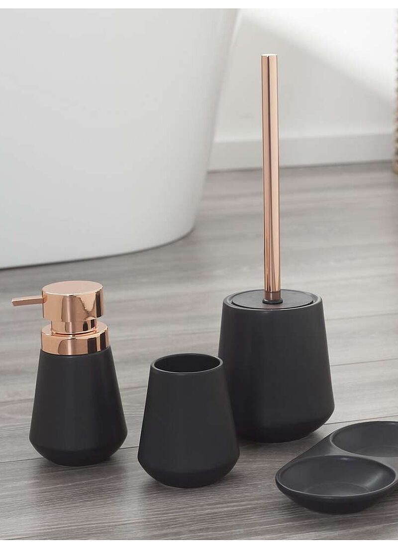 SOAP DISPENSER CONICAL BLACK
