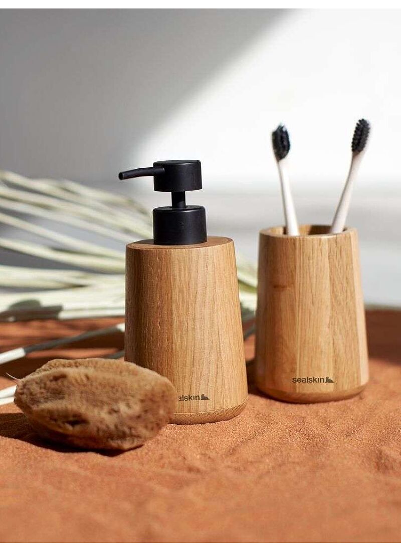 SOAP DISPENSER EARTH OAK