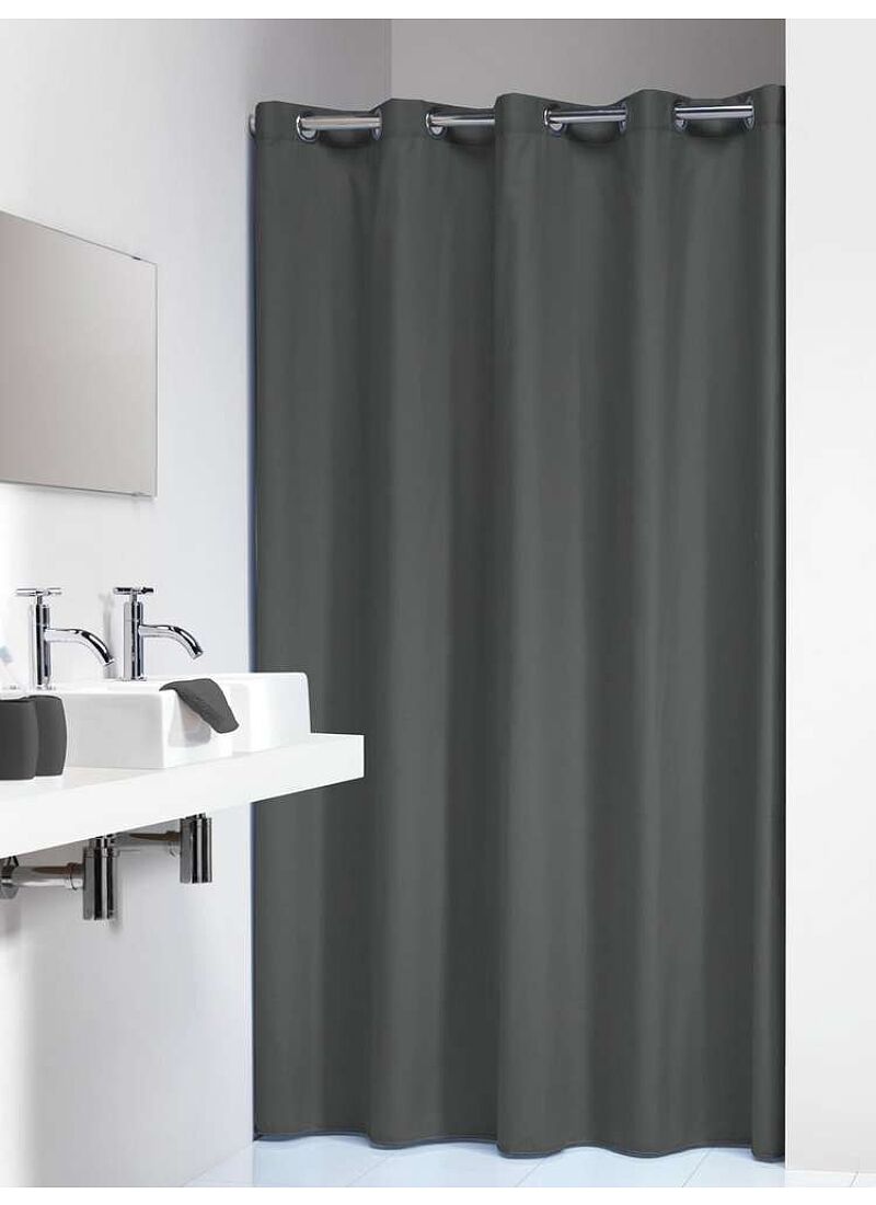 SHOWER CURTAIN COLORIS GREY