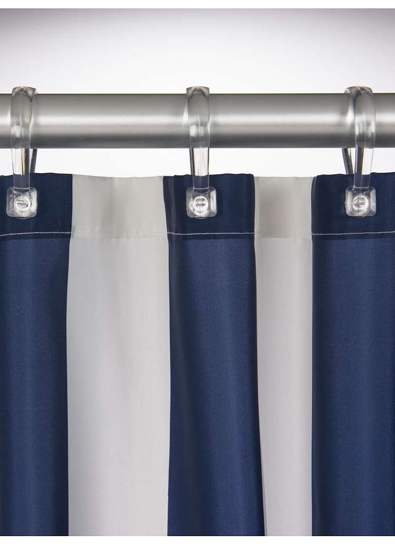 SHOWER CURTAIN LINJE BLUE