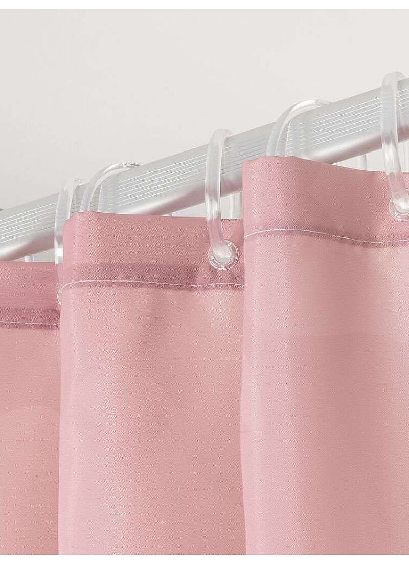 SHOWER CURTAIN EARTH DARK PINK