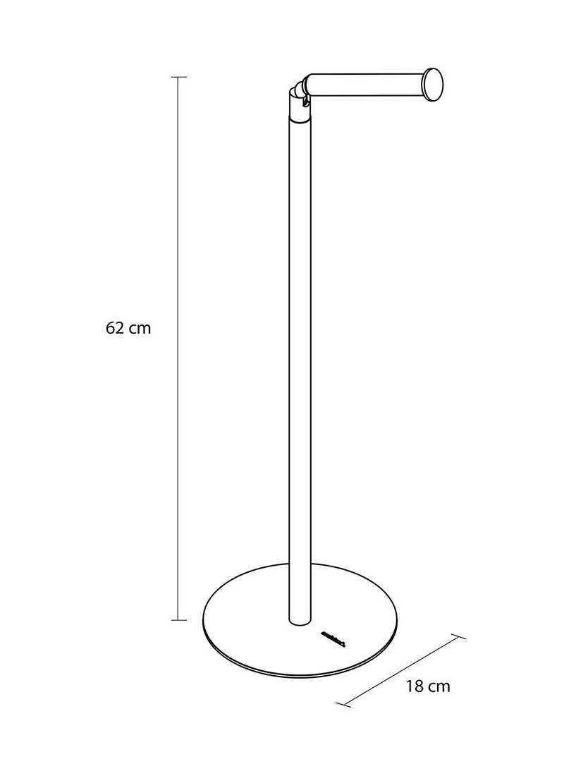 FLOOR-STANDING MAPPING RACK WITH PLACE FOR SPARE ROLLS INDUSTRIAL CHROME