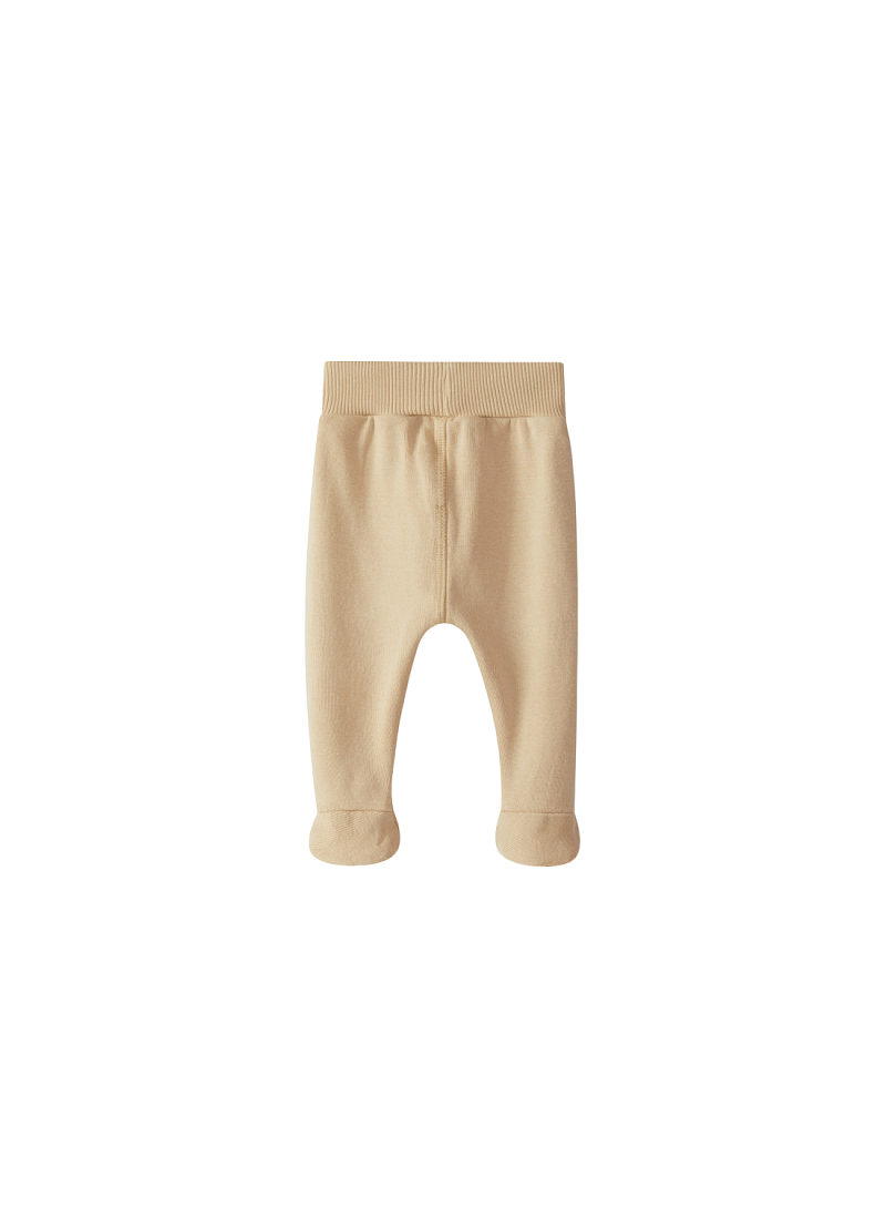 PANTS WITH FEET PLAIN SAND