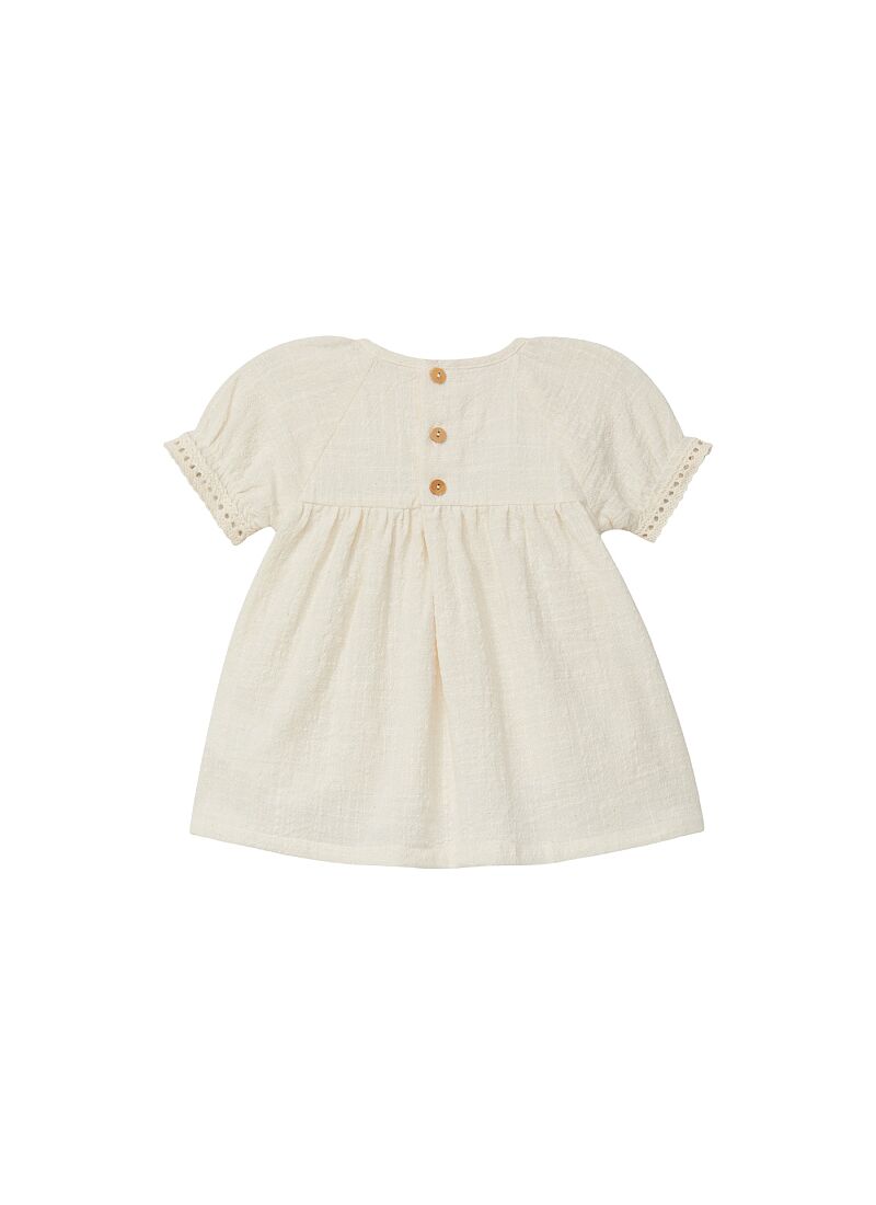 ORGANIC COTTON DRESS SHORT-SLEEVED NATURAL
