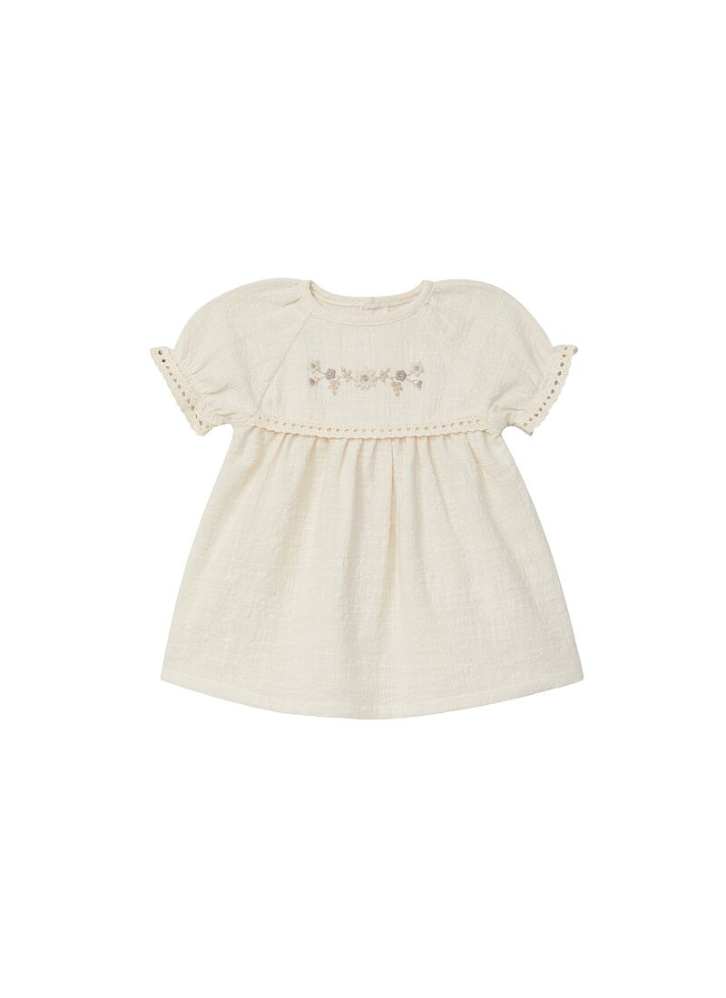 ORGANIC COTTON DRESS SHORT-SLEEVED NATURAL