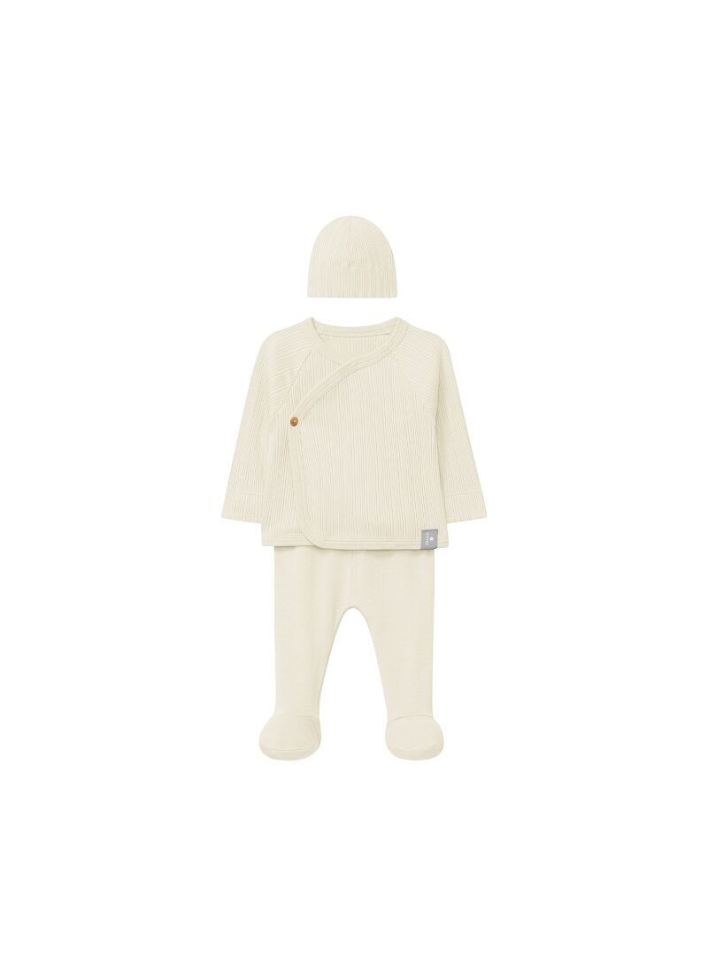 SWEATER PANTS AND HAT SET NATURAL