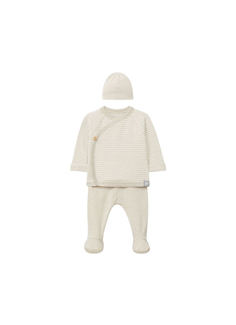 SWEATER PANTS AND HAT SET NATURAL