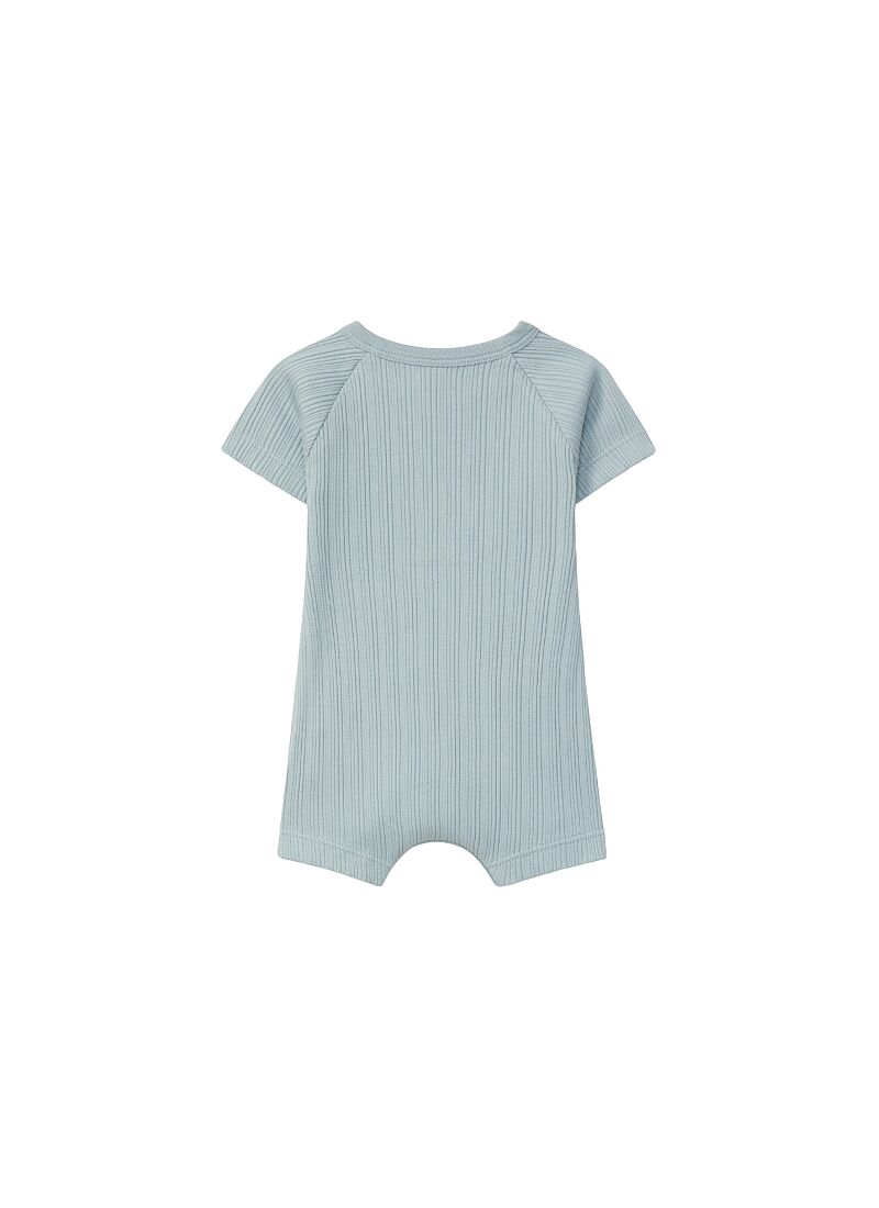 ORGANIC COTTON OVERALLS MINT BLUE