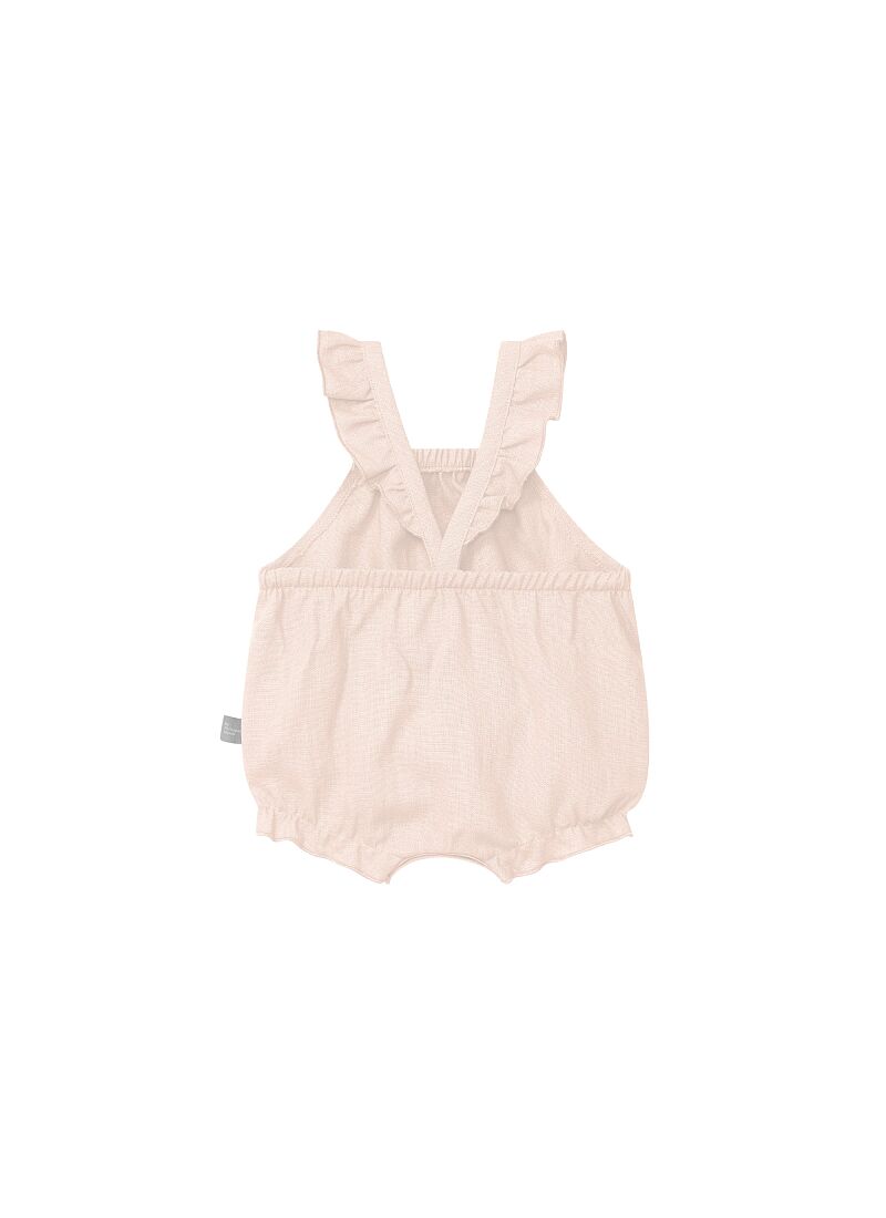 LINEN OVERALLS PINK