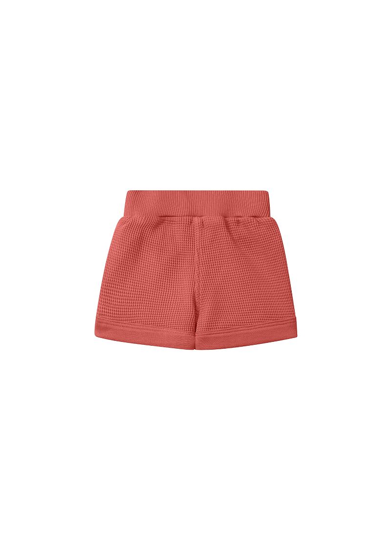 ORGANIC COTTON SHORTS CORAL