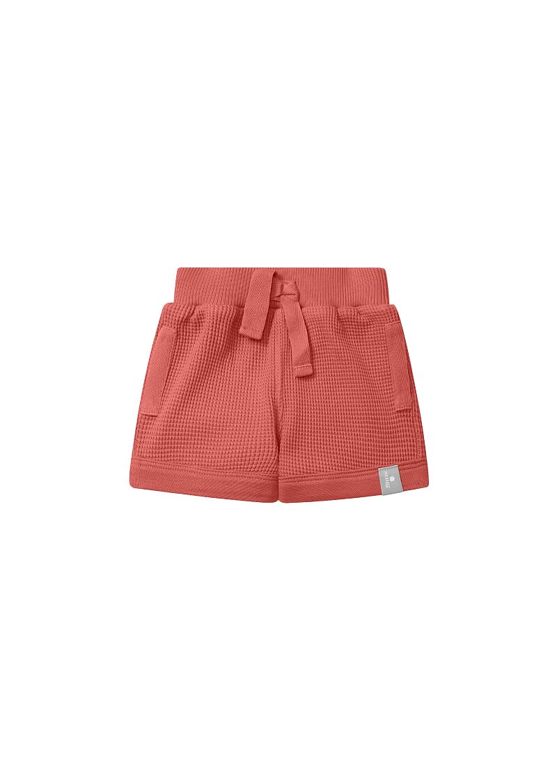 ORGANIC COTTON SHORTS CORAL