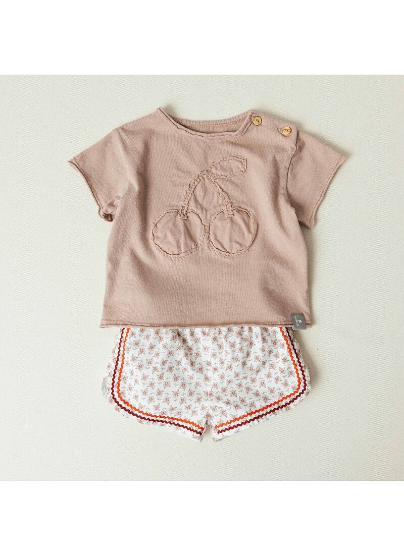 COTTON SHORTS OLD PINK