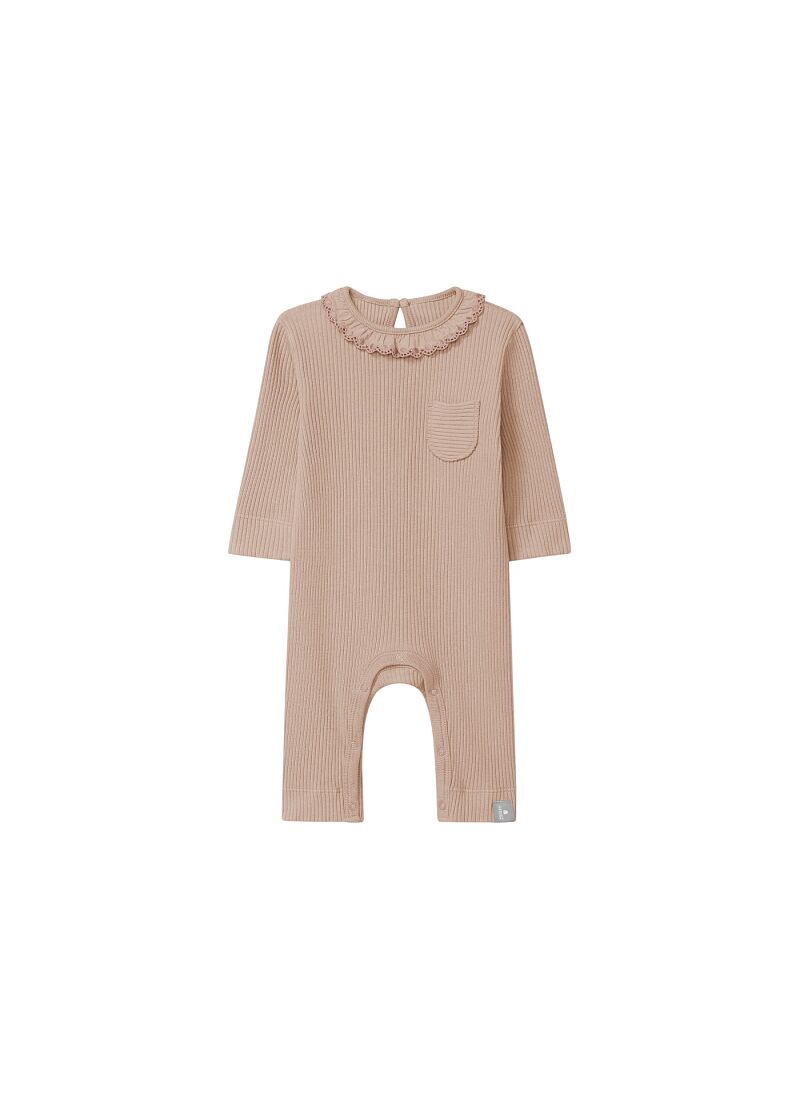 LONG-SLEEVED ORGANIC COTTON JUMPSUIT NUDE