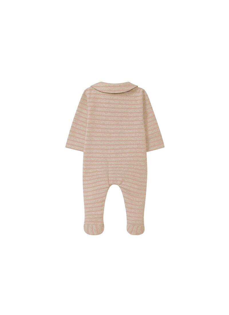 LONG-SLEEVED JUMPSUIT SAND NUDE