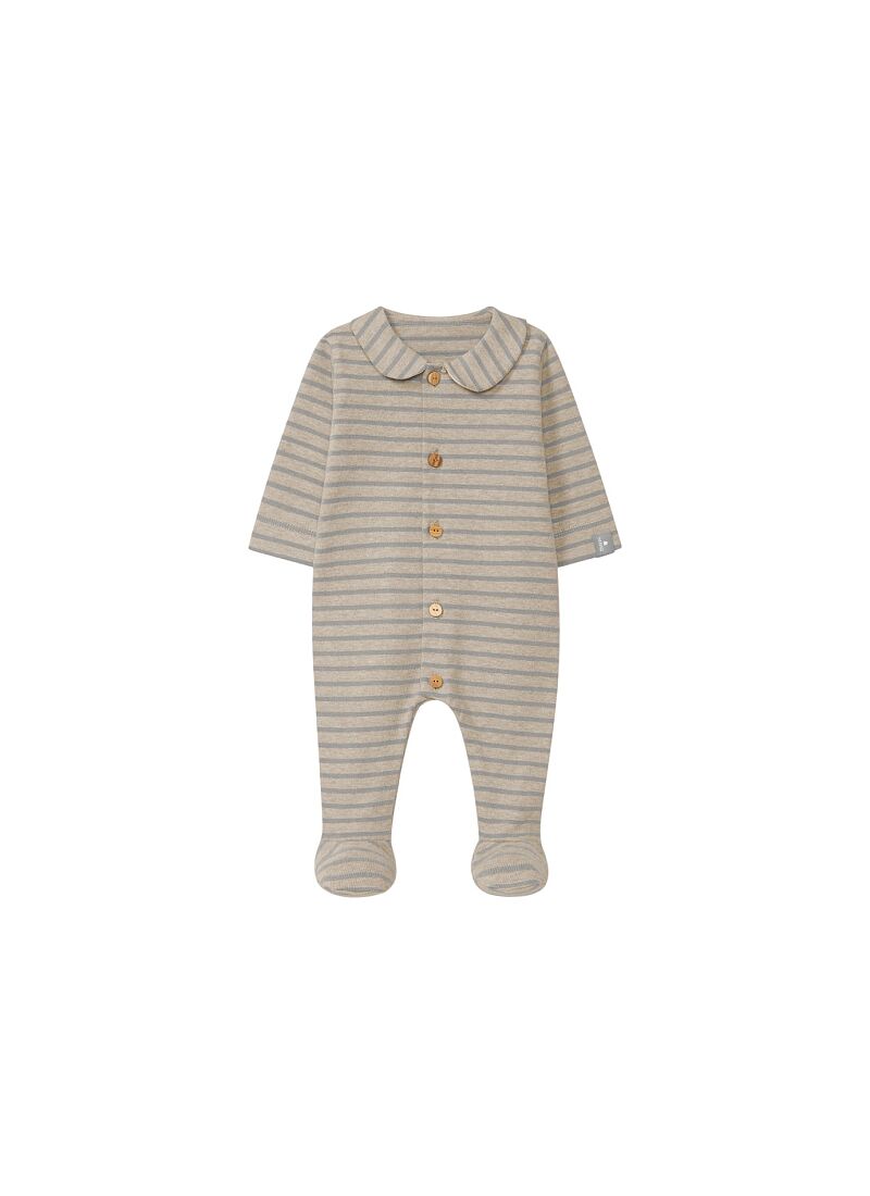 LONG-SLEEVED JUMPSUIT SAND GRAY BLUE