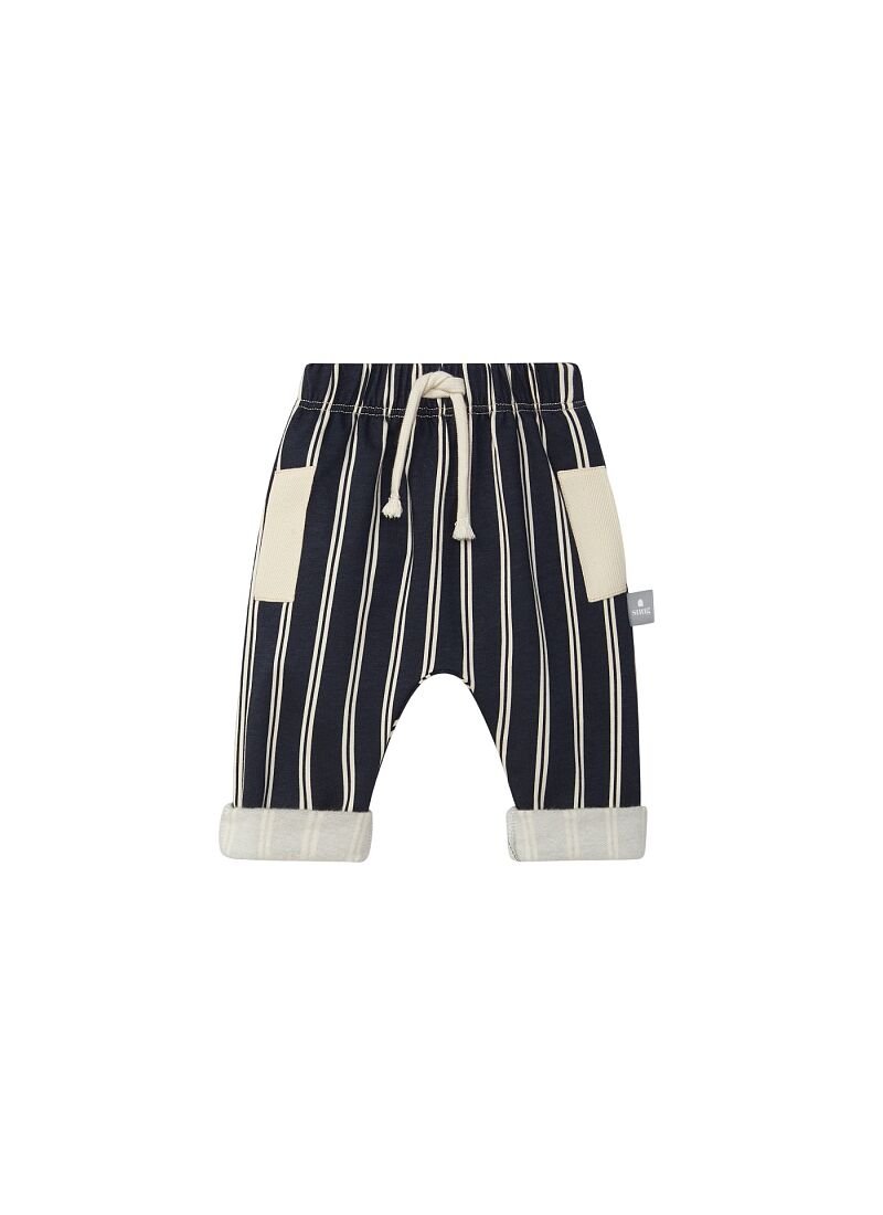 ORGANIC COTTON PANTS NAVY BLUE