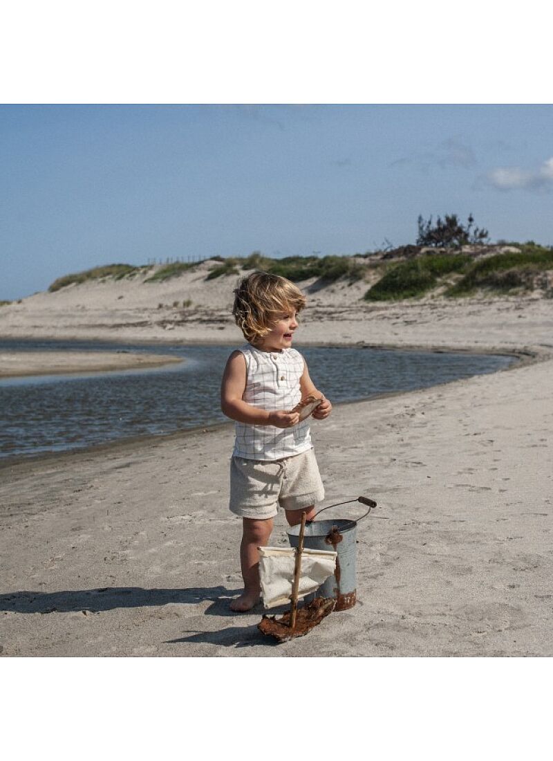 T- SHIRT AND SHORTS SET PLUSH TAUPE