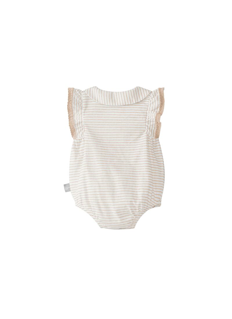 SHORTSLEEVE BODY SHORTIE STRIPES POWDER PINK