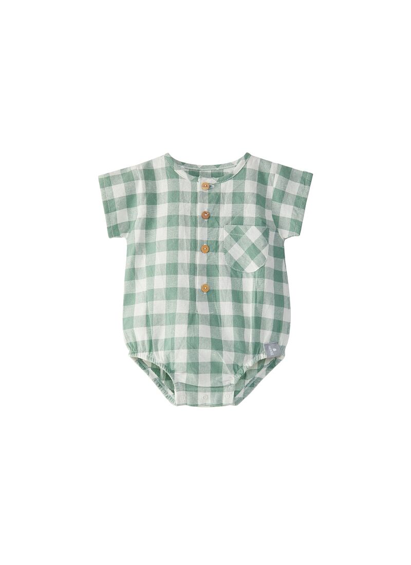 SHORTSLEEVE BODY BODYSUIT CHECKERED GREEN