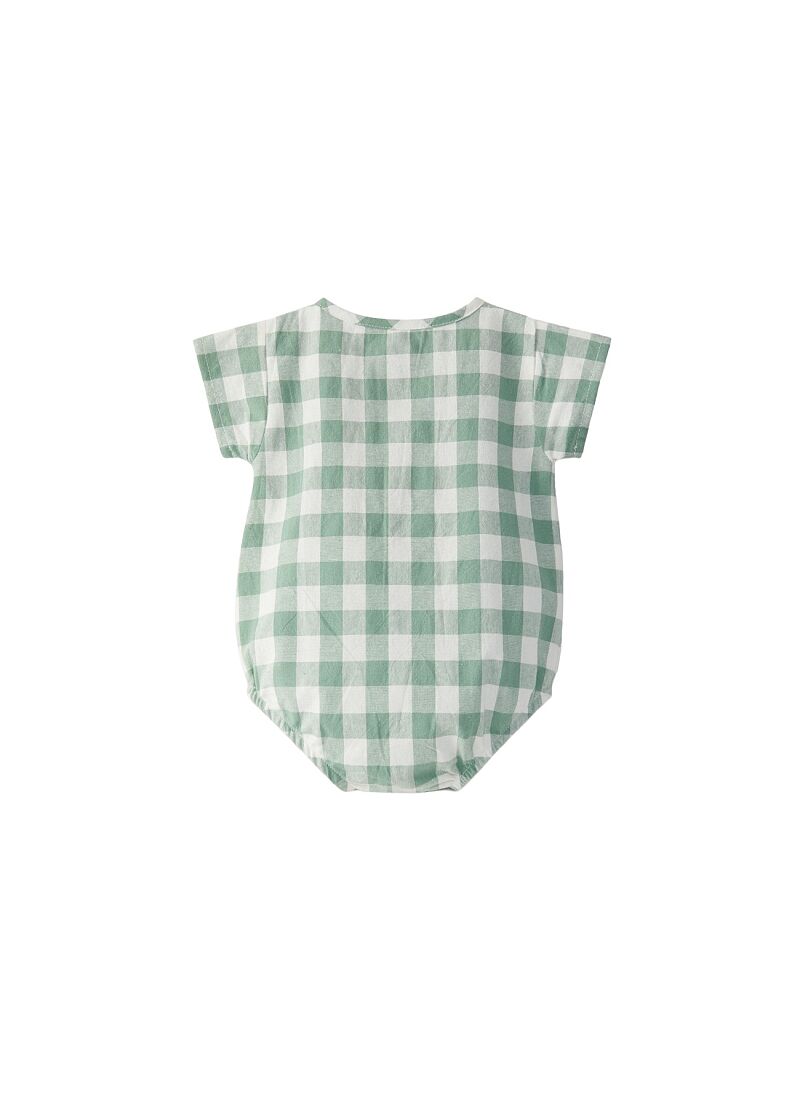 SHORTSLEEVE BODY BODYSUIT CHECKERED GREEN