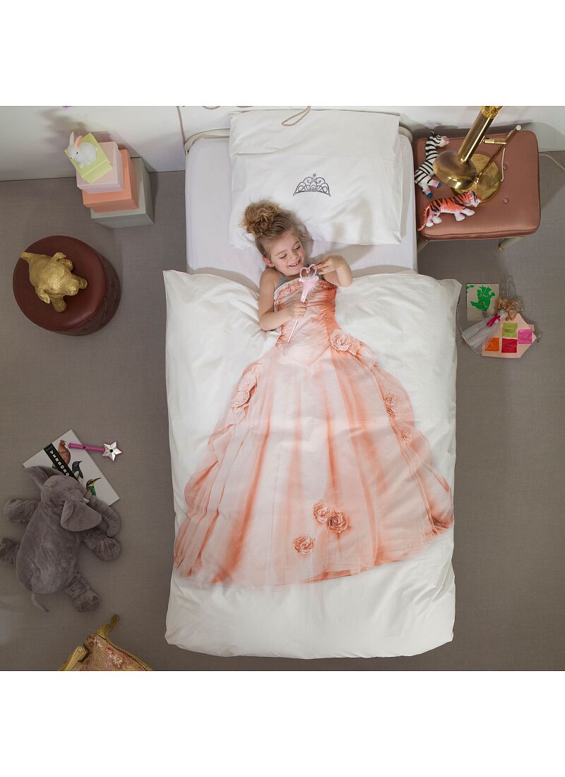SINGLE DUVET COVER PRINCESS PINK