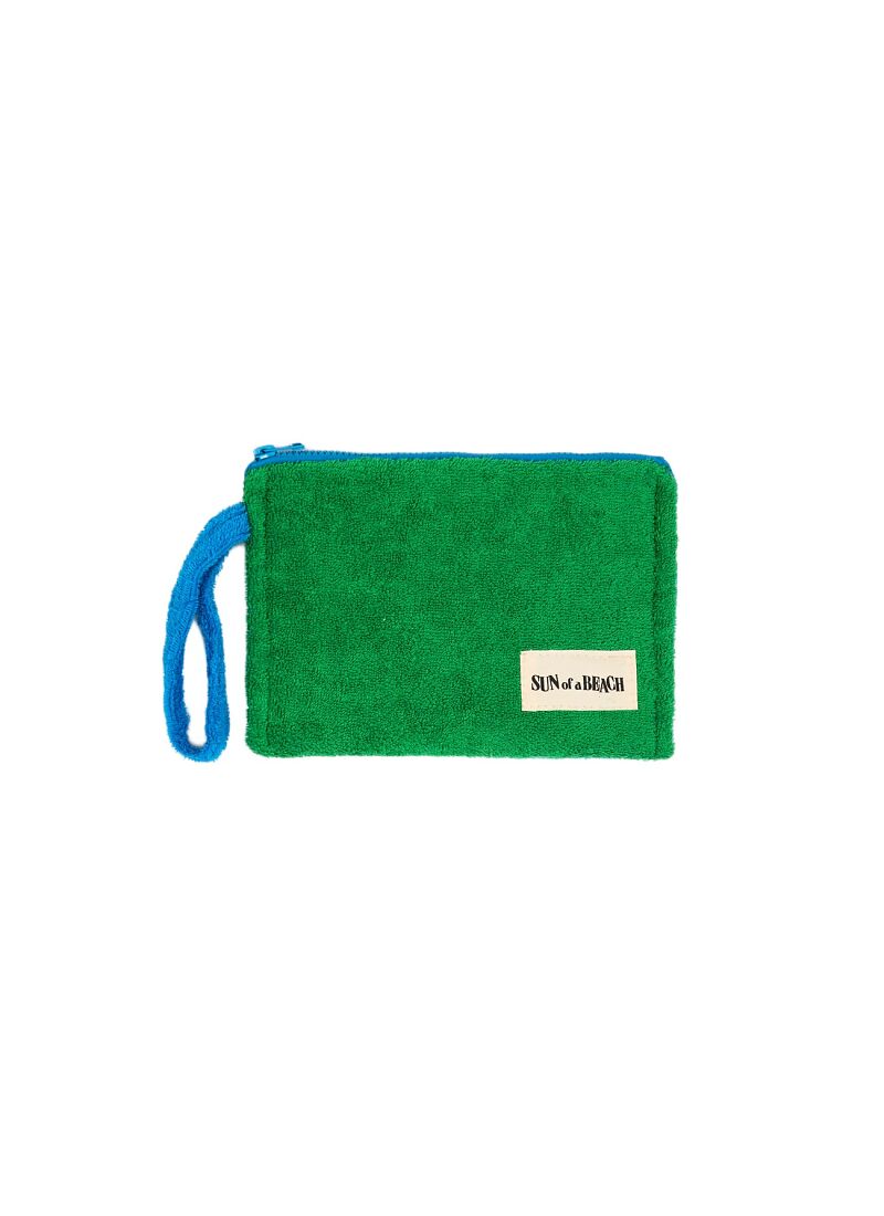 LITTLE WATERPROOF POUCH WASABI BICOLOR