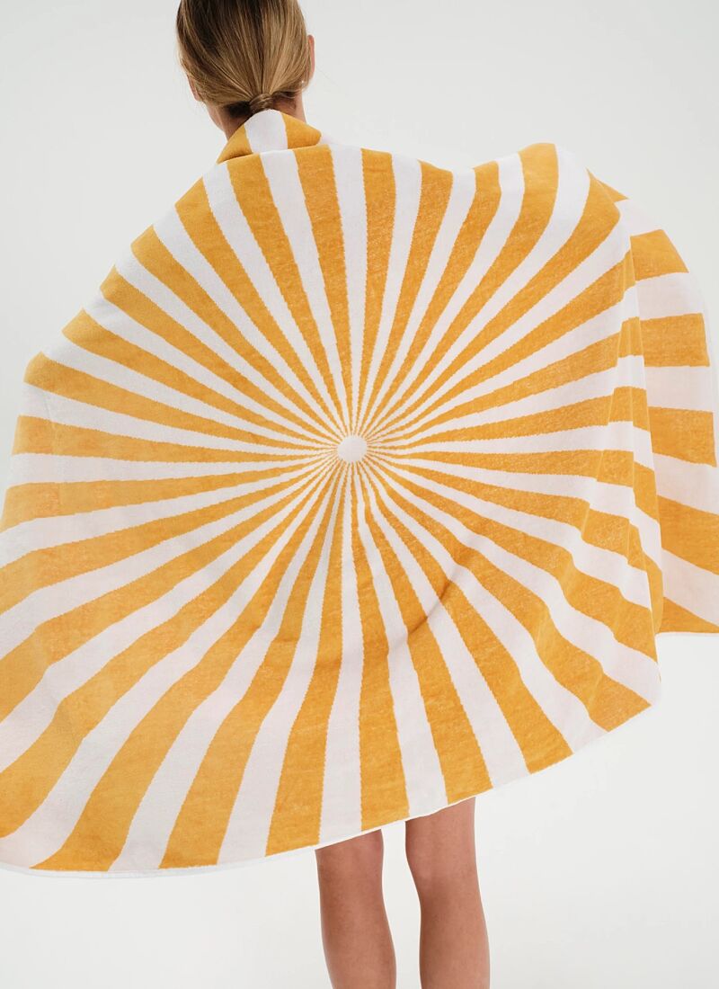 BEACH TOWEL SUNBURST SUNFLOWER