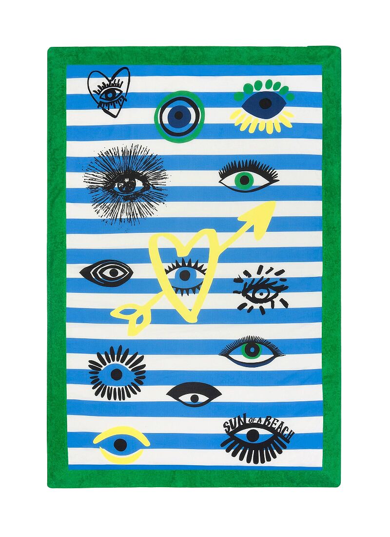 BEACH TOWEL EVIL EYE CLUB