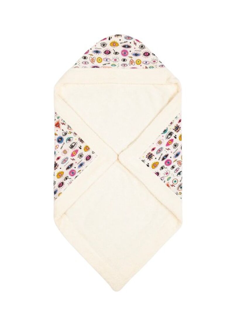 BABY TOWEL STARRY EYES ECRU