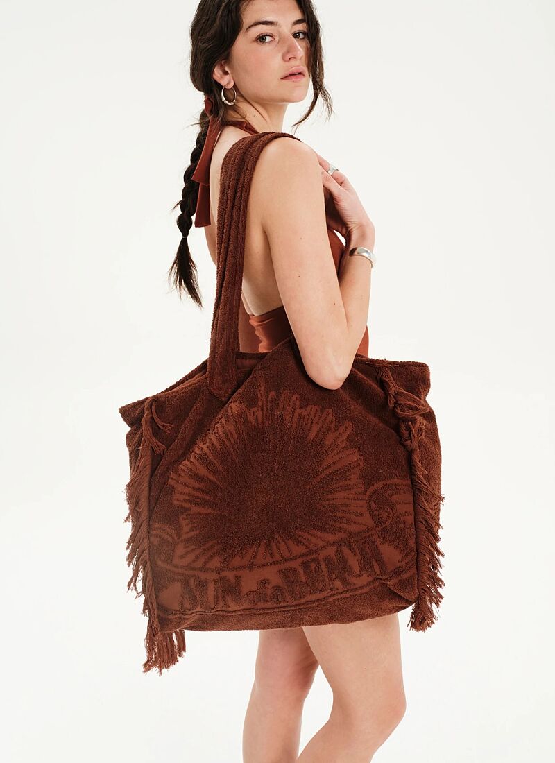 TERRY BEACH BAG CACAO
