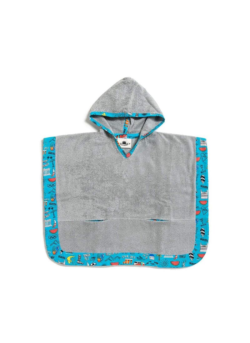 KIDS PONCHO GREECE I LOVE YOU