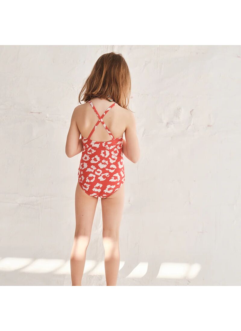 ΒATHSUIT RED LEOPARD